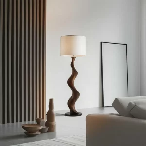 Minimalist Solid Wood Floor Lamp