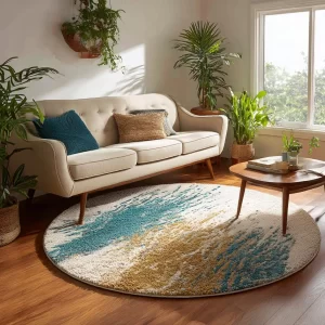 Round Tufted Area Rug